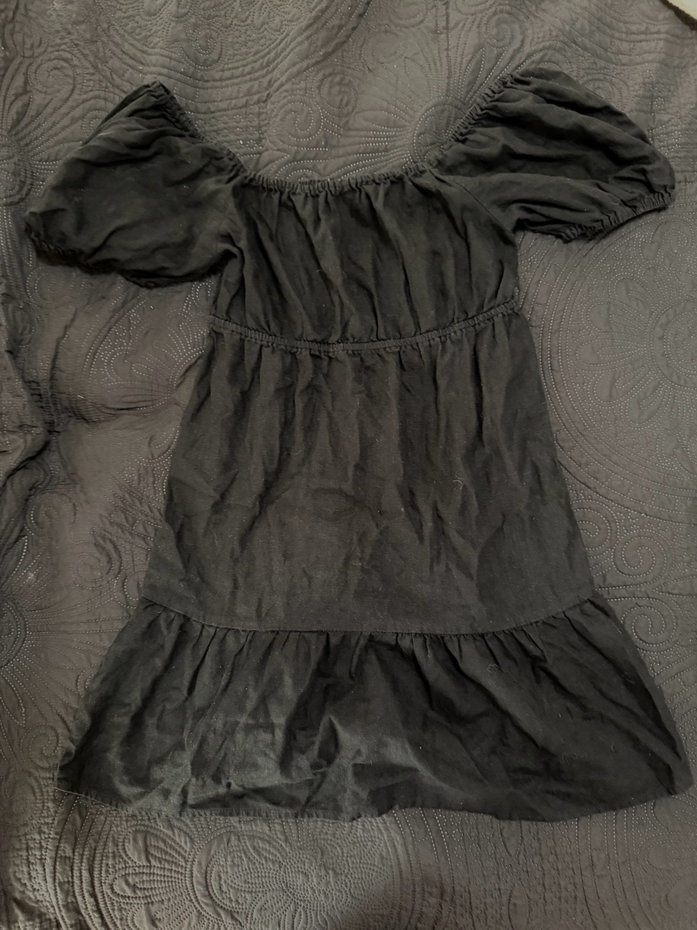 Love Tree Black Off Shoulder Dress